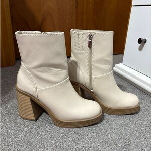 A New Day Beige Ankle Boots